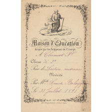 Ex-praemio . Maison d'éducation dirigée par les Religieuses de Saint-Joseph.