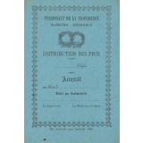 Ex-praemio . Pensionnat de la Providence St Bruno - Grenoble.