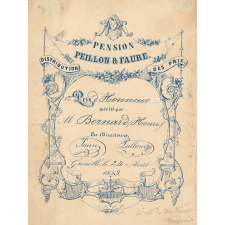 Ex-praemio . Pension Peillon et Faure.