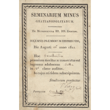 Ex-praemio . Seminarium Minus Gratianopolitanum.
