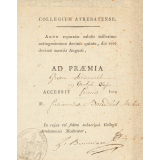 Ex-praemio . Collegium Atrebatense.