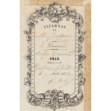 Ex-praemio . Externat de Monsieur Bellet.