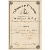 Ex-praemio . Etablissement de S.te Chrétienne.