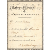 Ex-praemio . Maison d'éducation de Mme R. de Villarceaux.