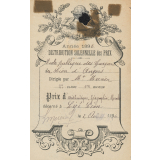 Ex-praemio . Année 1896 Distribution solennelle des prix.