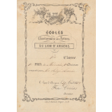 Ex-praemio . Ecoles chrétiennes des frères du Lion-d'Angers.