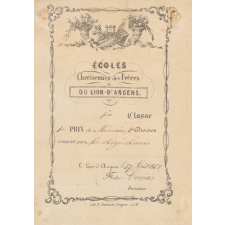 Ex-praemio . Ecoles chrétiennes des frères du Lion-d'Angers.