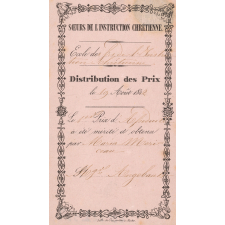 Ex-praemio . Soeurs de l'instruction chrétienne. Ecole des Fils de l'instruction chrétienne.