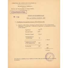 Service du plan scolaire et universitaire. Programmation 1967.