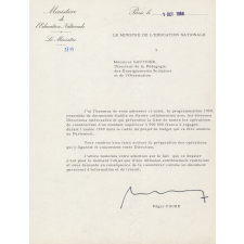 Service du plan scolaire et universitaire. Programme de travail 1969.