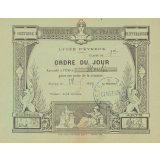 Billet d'autorisation de sortie en récompense des bonnes notes de la semaine. 