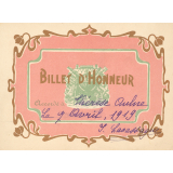 Billet d'honneur. 