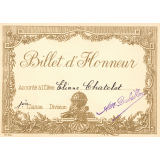 Billet d'honneur.