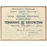 Témoignages de satisfaction. 