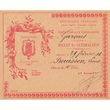 Billets de satisfaction. 