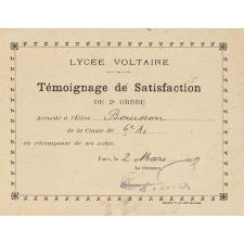 Témoignages de satisfaction. 