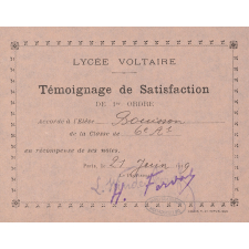 Témoignages de satisfaction. 