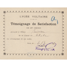 Témoignages de satisfaction. 