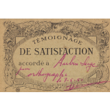 Témoignages de satisfaction.
