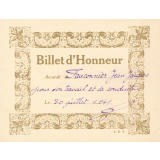 Billet d'Honneur