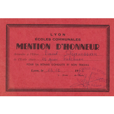Mention d'Honneur