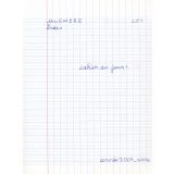 Cahier du jour