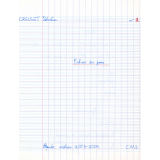 Cahier du jour