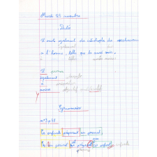 Cahier du jour