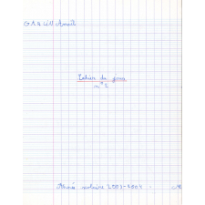 Cahier du jour