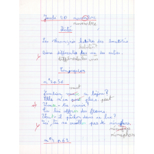 Cahier du jour