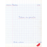 Cahier du jour