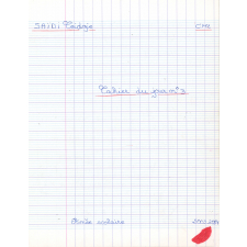 Cahier du jour