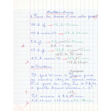 Cahier du jour