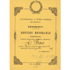 Billet de mention honorable - Petit-Séminaire et Collège diocésain de Saint-Lô