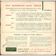 Le Disque de l'Ecole Normale : instituteurs, institutrices