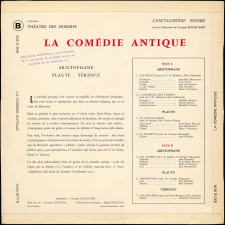La comédie antique : textes enregistrés