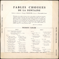 Fables choisies, mises en vers par M. de la Fontaine. Premier fablier