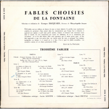Fables choisies, mises en vers par M. de la Fontaine. Troisième fablier