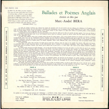 Ballades et Poèmes anglais