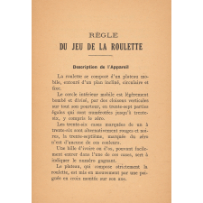 Traité des jeux de la roulette, la boule, trente-et-quarante.