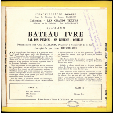 Bateau Ivre, Bal des pendus, Ma Bohême, Ophélie