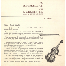Les instruments de l'orchestre. .