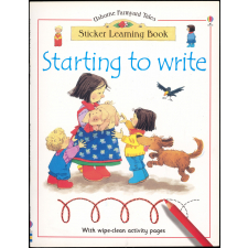 Starting to write, Sticker Learning Book with wipe-clean activity pages.