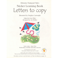 Letters to copy, Sticker Learning Book with wipe-clean alphabet pages.