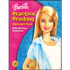 Barbie Practice Printing - Alphabet Book with writing guidelines.