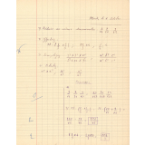 Cahier d'exercices de mathématiques
