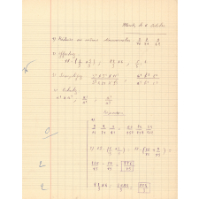 Cahier d'exercices de mathématiques