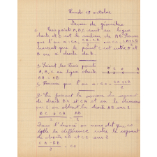 Cahier de géométrie