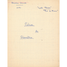 Cahier de Géométrie