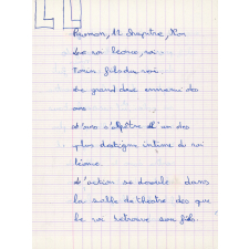 Cahier d'essais